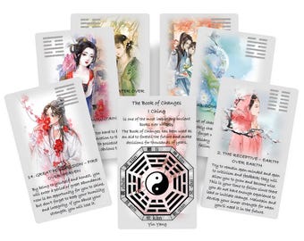 I Ching oracle deck. Book of Changes oracle.
