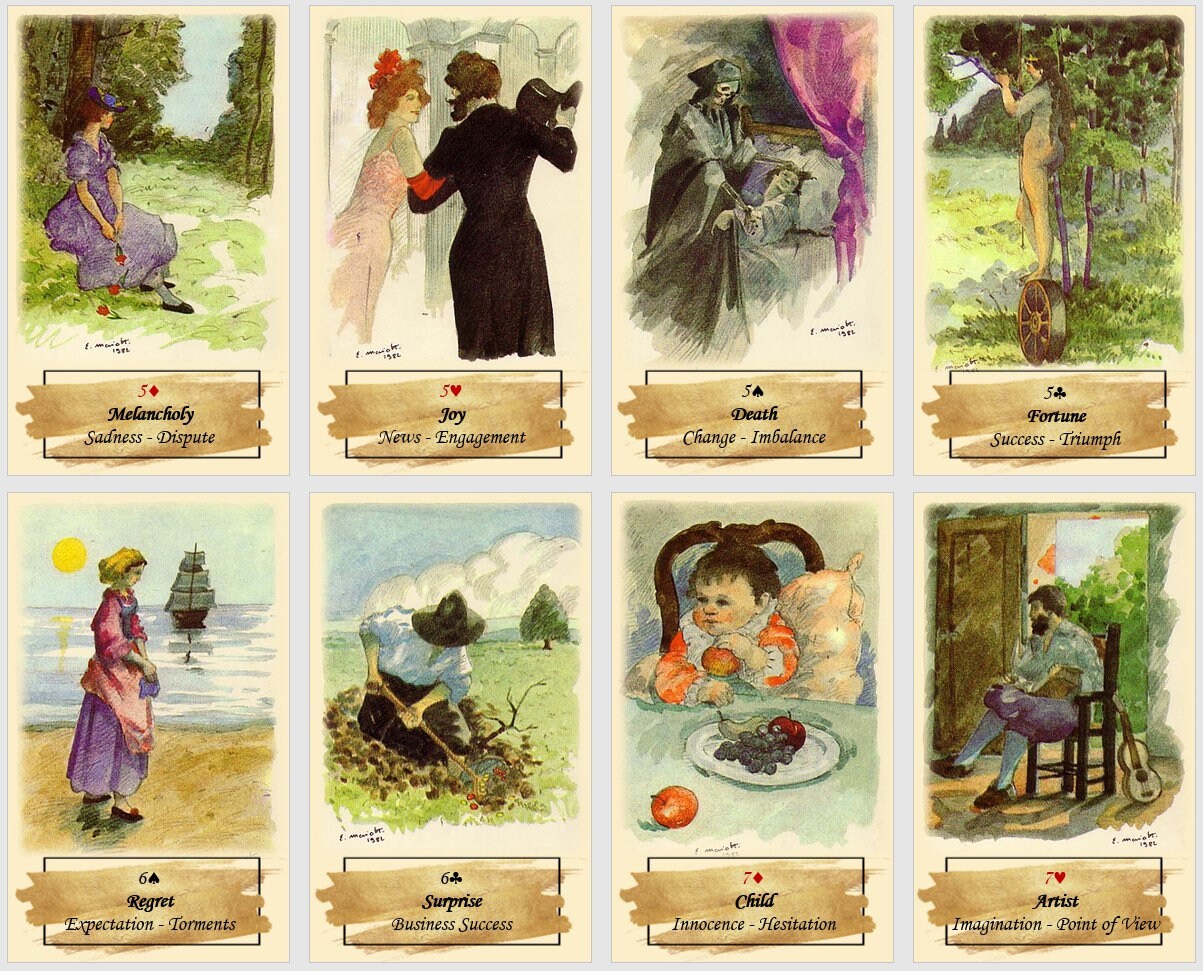 Gypsy Oracle Gypsy Oracle Deck. Fortune Telling Cards. - Etsy