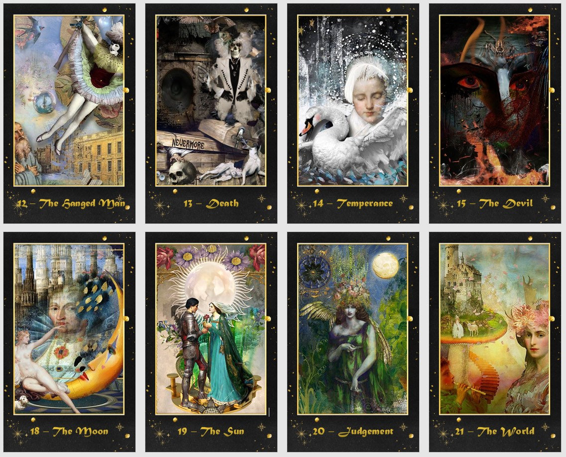 Reflection Tarot Deck. Surrealism Tarot Cards - Etsy