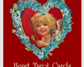 Heart Tarot Deck. Valentines Day Tarot. Vintage - Etsy