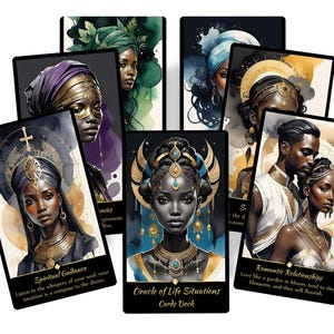 Baraja de cartas del Oráculo de Situaciones de la Vida. Cartas del oráculo de orientación vital.