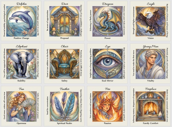 Tea Leaves and Dreams Fortune Telling Cards. Tea Leaf and