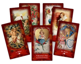 Valentine,s Day Tarot Deck. Vintage Tarot - Etsy