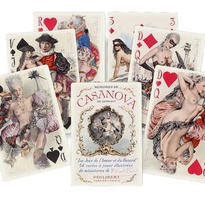 Naipes de Casanova. Naipes vintage de póker y bridge.