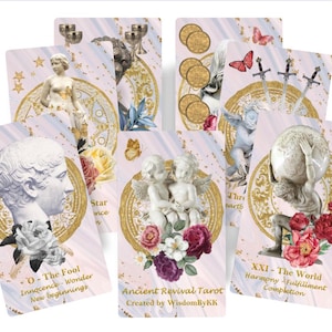 Ancient Revival Tarot deck. Greek and Roman magic rebirth tarot cards