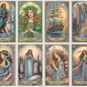 Mazzo di oracoli Lenormand di Star Path. Versione estesa con 46 carte.
