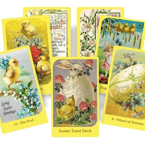 Ostern Tarot Deck. Vintage-Tarot