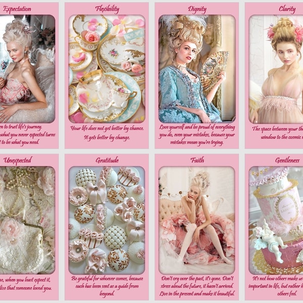 Marie Antoinette Wisdom oracle deck. Love oracle cards