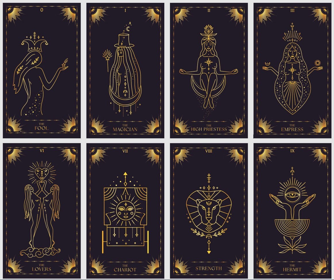 Starry Night Tarot Deck. Night Magic Tarot Cards - Etsy