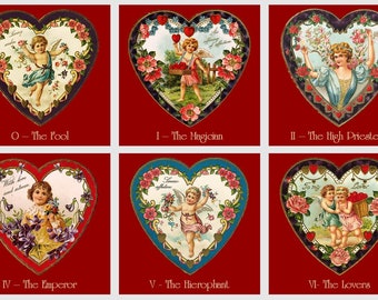Valentine,s Day Tarot Deck. Vintage Tarot - Etsy