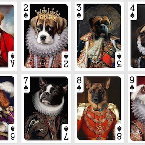 Royal Pets Spielkarten. Poker und Bridge Karten