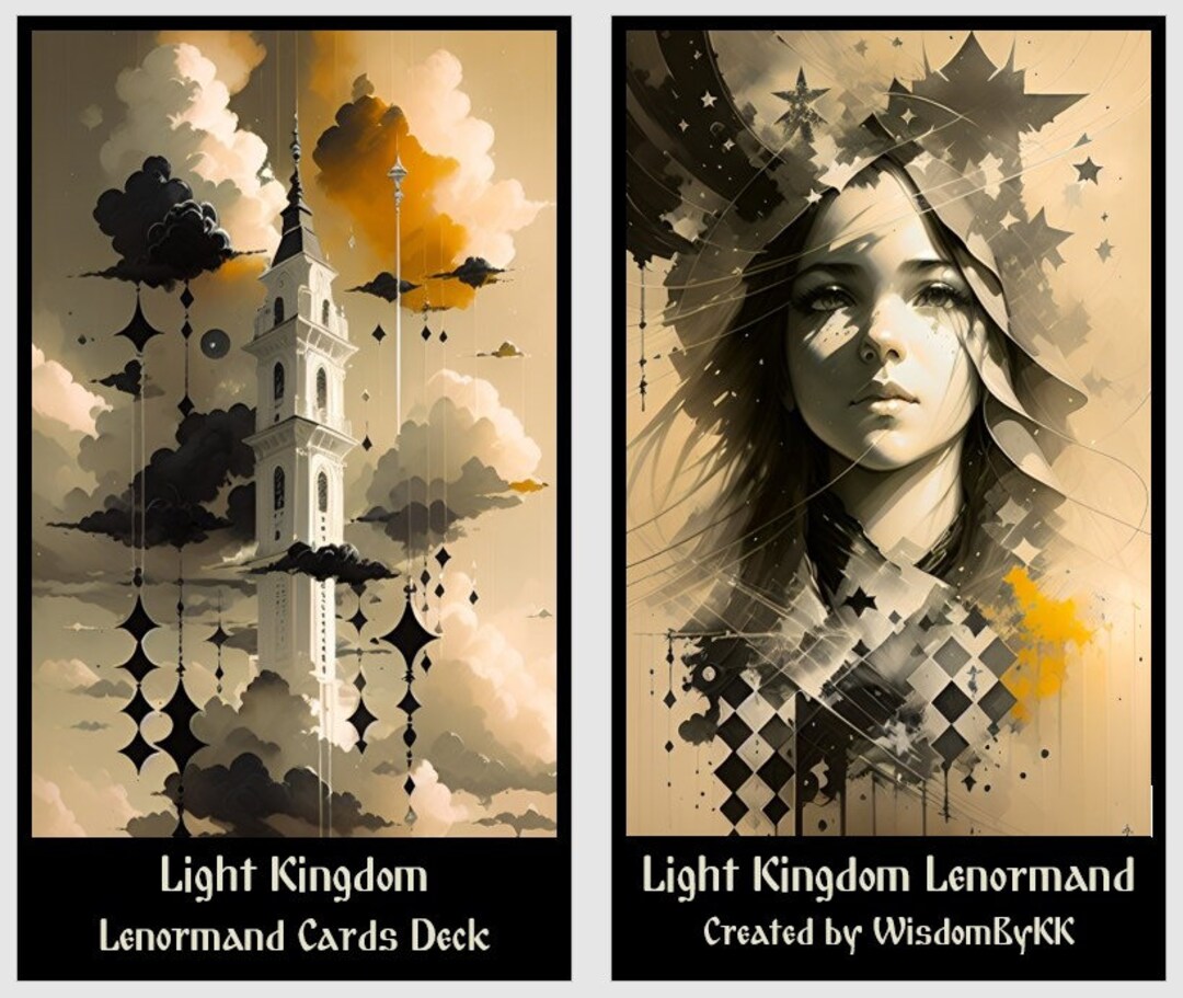 Light Kingdom Lenormand Oracle Cards Deck Etsy