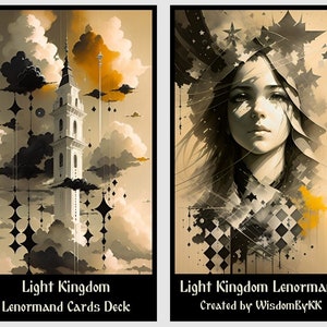Light Kingdom Lenormand Oracle cards  deck
