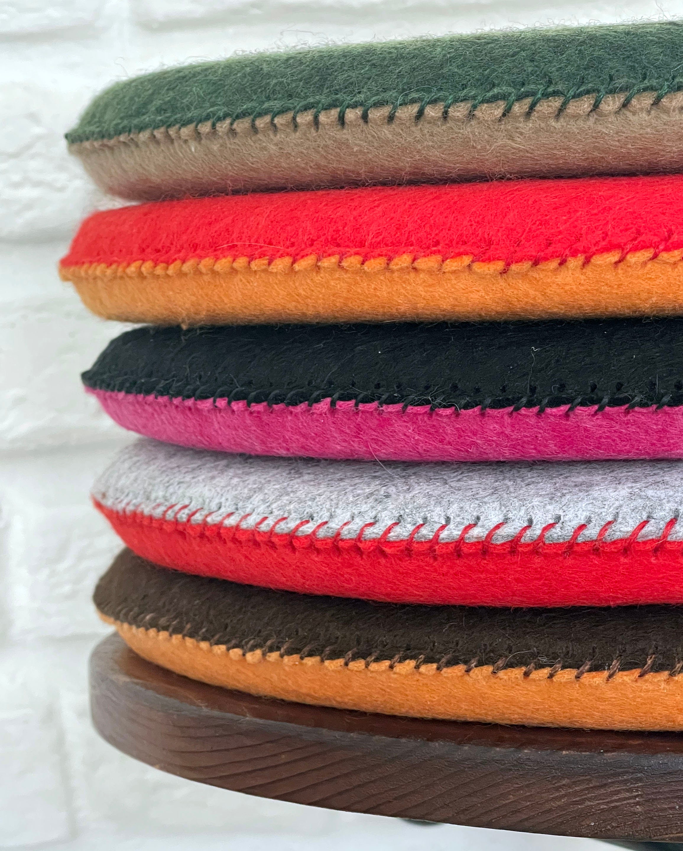 Handmade Custom Size Felt Padded Chair Bench Round Cushion Pad Seat Pad