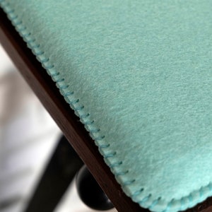 Handmade Custom size felt padded chair bench cushion pad Square seat pad Round Corner image 7