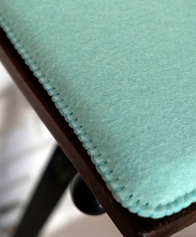 Handmade Custom size felt padded chair bench cushion pad Square seat pad Round Corner image 7