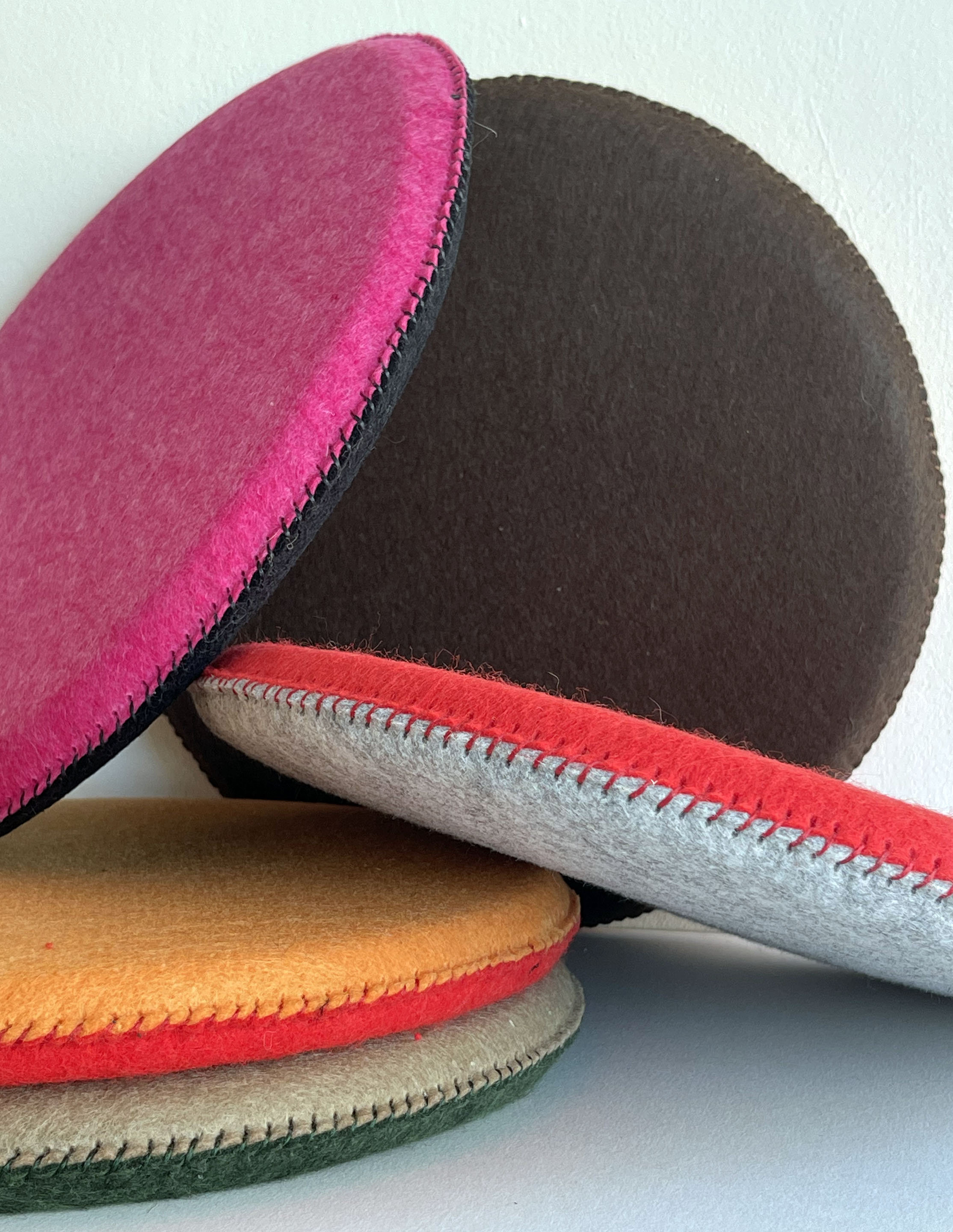 Handmade Custom Size Felt Padded Chair Bench Round Cushion Pad Seat Pad