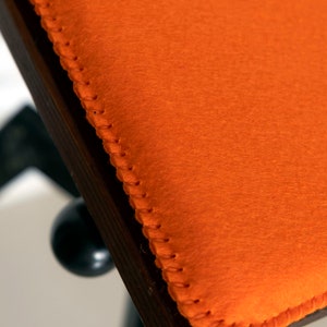 Handmade Custom size felt padded chair bench cushion pad Square seat pad Round Corner image 6