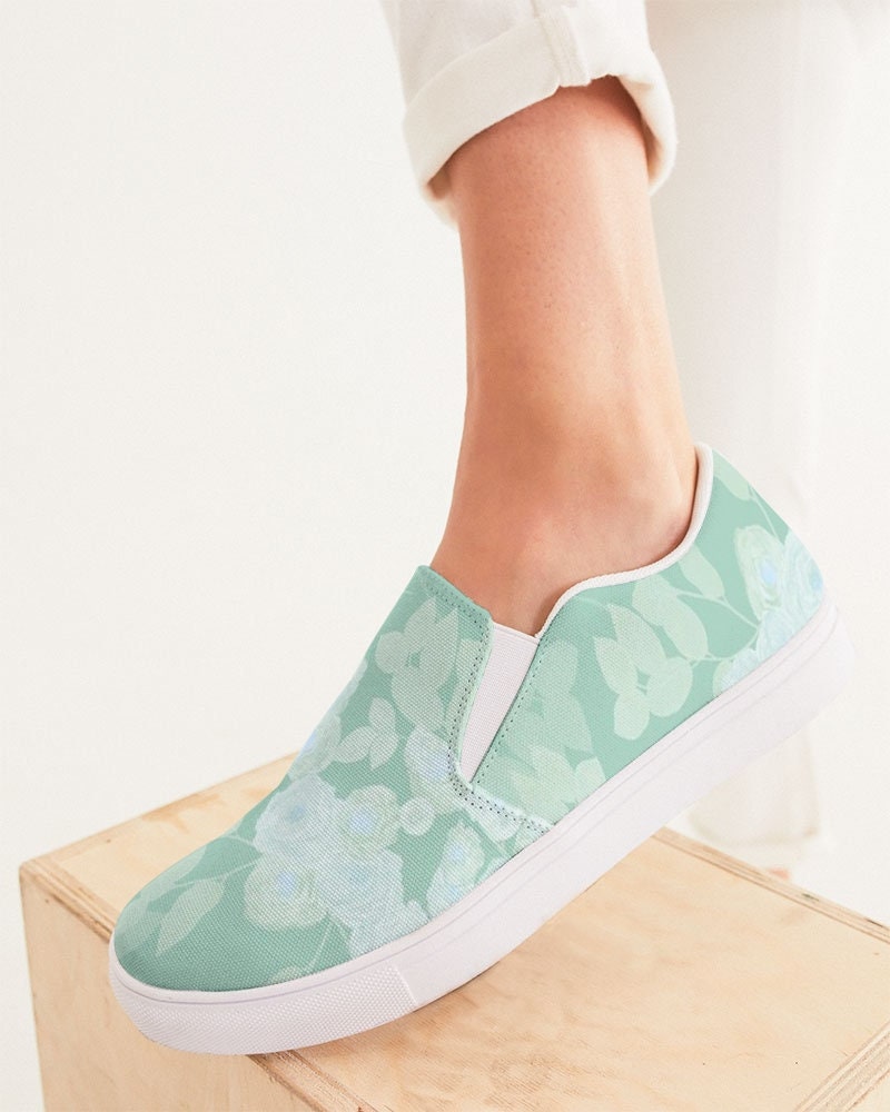 Mint green canvas shoes Clearance