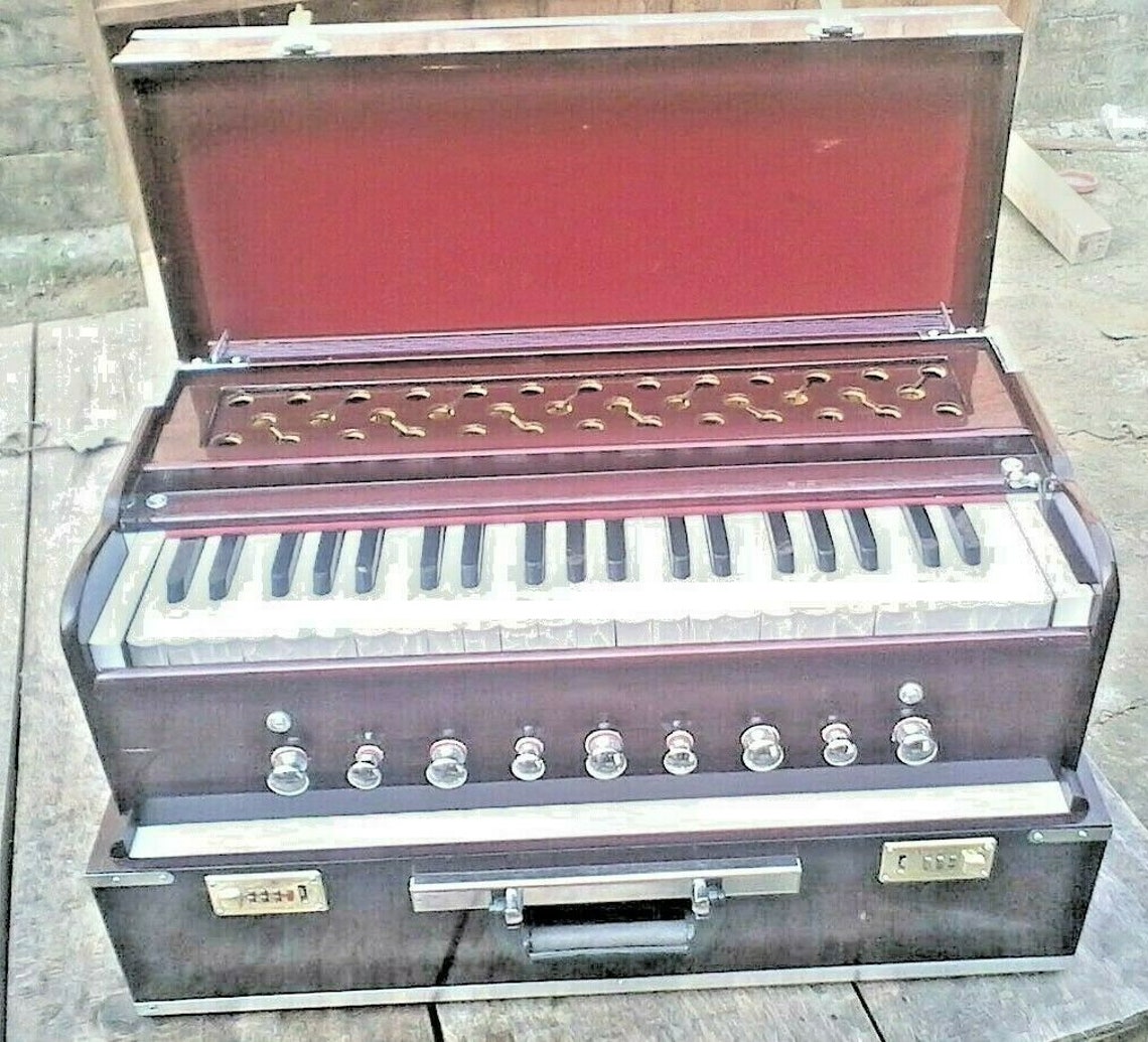 Harmonium Indian Calcutta Portable Harmonium Standard 3 1/2 Octave