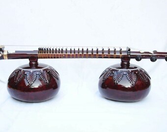 North Indian Classical Musical Double Big Thumba String Instrument Rudra Veena