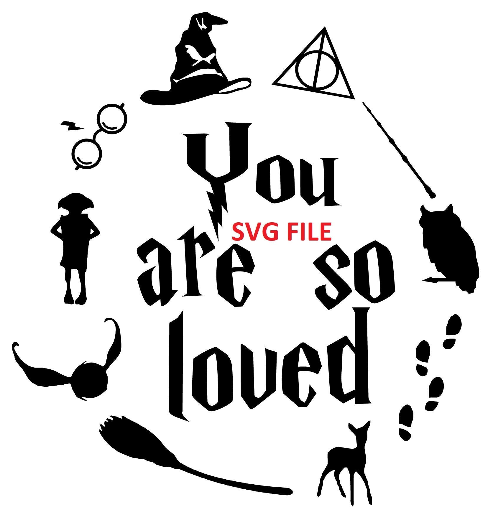 Buy You Are so Loved Harry SVG File Potter Online in India - Etsy