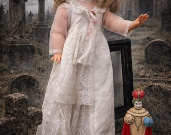 Haunted Doll Spirit Vessel Active Energy Paranormal Attachment Witch Owned Occult Collector Piece