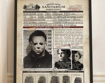 Halloween 2 II Michael Myers Horror Face 24"x16" Fiber Silk Movie Poster Halloween 2 II Michael Myers Horror Face 24"x16" Fiber Silk Movie Poster