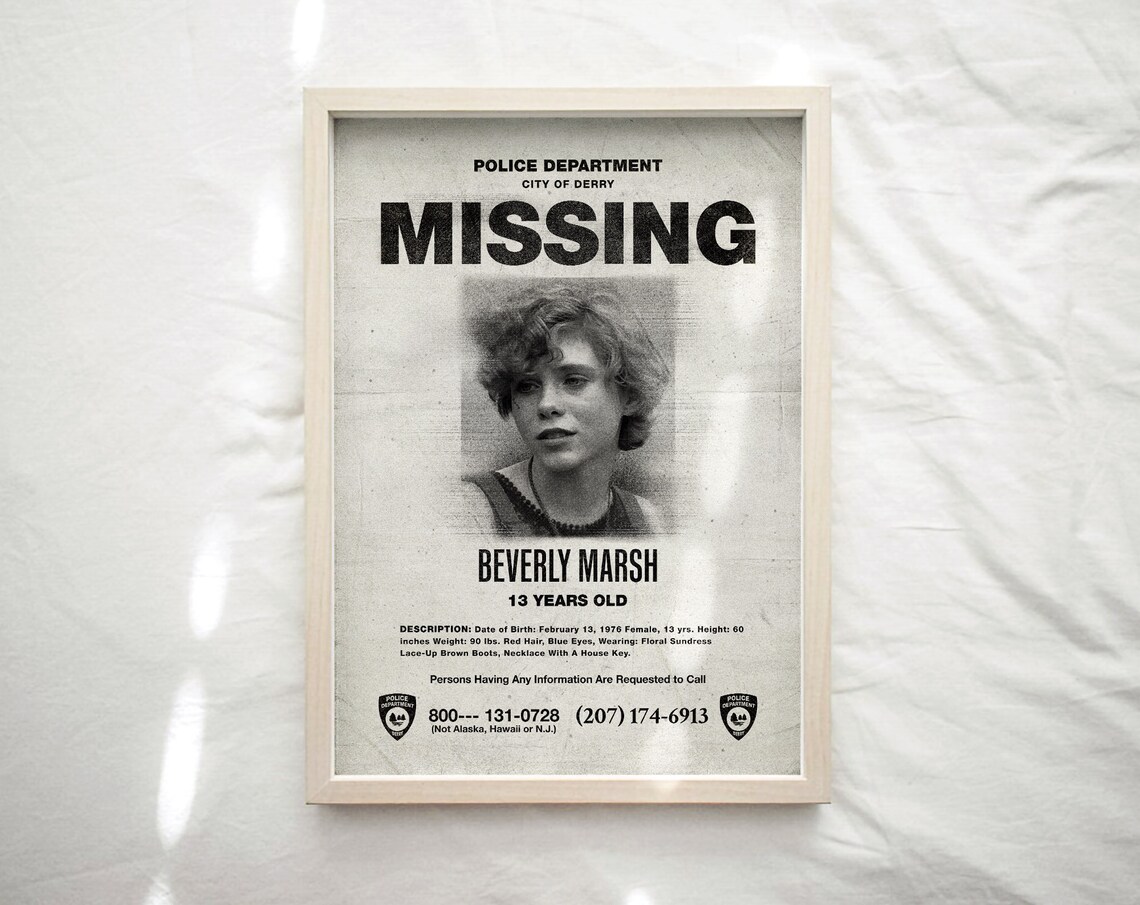 IT Missing Poster pack of 3 Richie Tozier IT Movie | Etsy