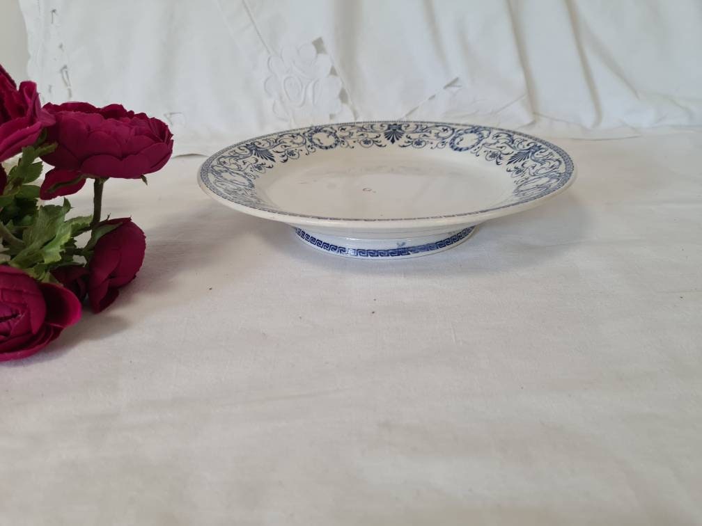 Plat Serviteur sur Piédouche Coupe Pied Ancienne Terre de Fer Modèle Marie-Louise La Manufacture Fra