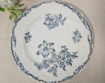 Assiettes plates terre de fer anciennes X1 petits défauts petit prix