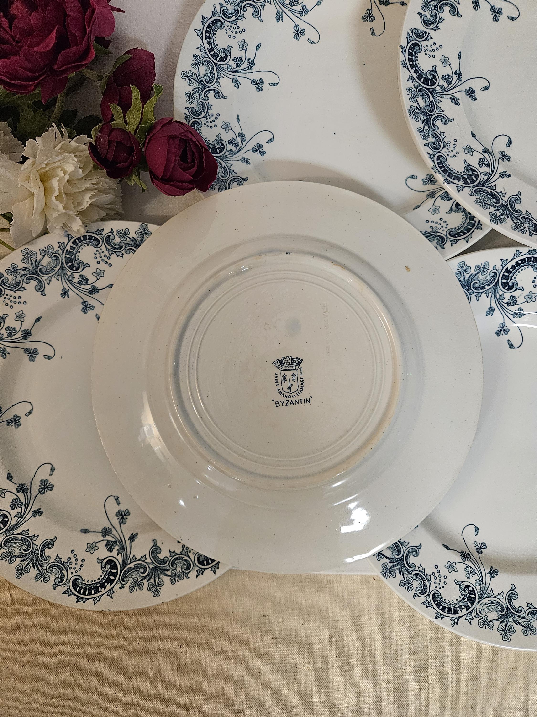 Antique Flat Plates X6 Ironstone Model 