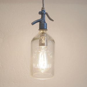 Vintage Pendant Lamp Retro Ceiling Lamp Steampunk Soda Bottle Siphon Bottle Soda Water Bottle Sifon Bottle