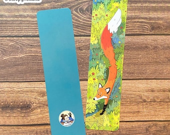 Illustrated Fox Bookmark | Whimsical Woodland Animal