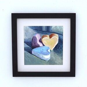Original Candy Heart Handmade OOAK Painting