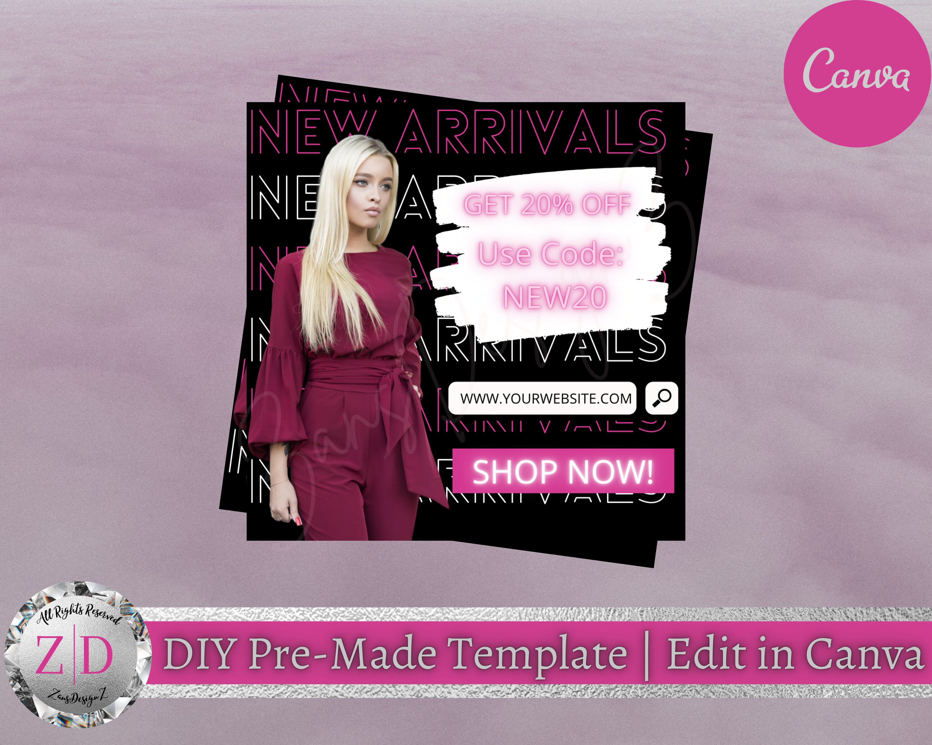 New Arrivals Coupon Code Flyer New Arrivals Flyer Coupon | Etsy