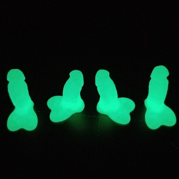 Green Glow in the dark Novelty Valve Stem Cap Penis Perfect Prank / Gag Gift- Other colors also available