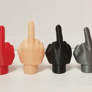 Multi-Color Middle Finger Valve Stem Cap