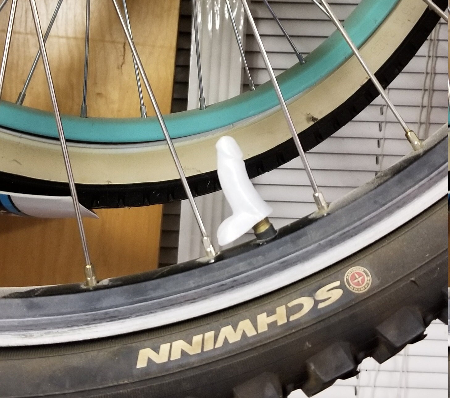 Glow in the Dark Blue Novelty Valve Stem Cap Penis Perfect Etsy