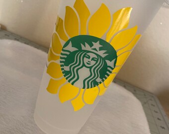 Sunflower Starbucks Cup