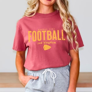 KC Red Kingdom UNISEX Tee / Football Shirt / Chiefs Shirt / Chiefs apparel / Kansas City, Travis Kelce, Mahomes, retro chiefs