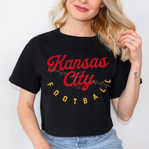 Kansas City Football UNISEX Tee, black / Football Shirt / Chiefs Shirt / Chiefs apparel / Kansas City, Travis Kelce, Mahomes, retro chiefs