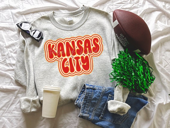 KC Crewneck // kc chiefs apparel, Travis Kelce, Chiefs Sweatshirt, Kansas  City, Kansas city sweatshirt, KC chiefs, cute kansas city shirt