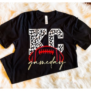 Black KC Gameday Tee // Football Shirt // Football Mom // Chiefs Shirt // Kansas City