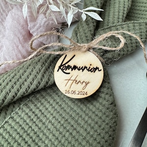 Gastgeschenk Kommunion Danksagung Anhänger