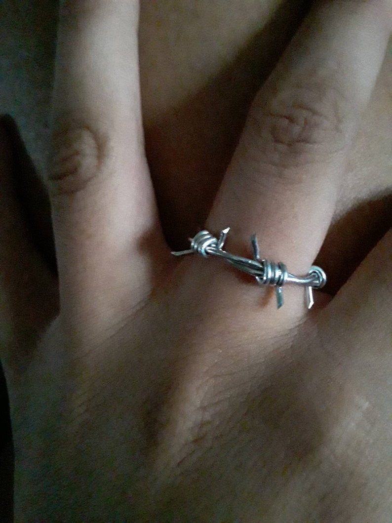 Barbed Wire Ring Etsy
