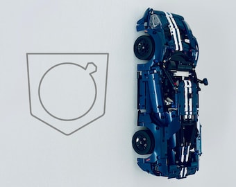 Väggfäste för LEGO Technic Ford GT 2022 • Väggmonterat bilställ • Väggställ för LEGO