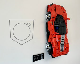 Wall Mount for LEGO Technic Ferrari Daytona SP3 (42143) • LEGO Car Display Stand • Wall Display Bracket for LEGO