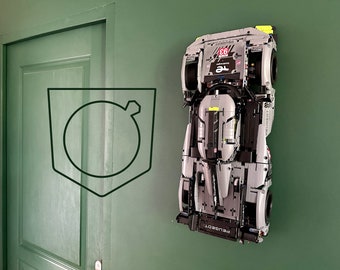 Wall Mount for LEGO Technic Peugeot 9X8 Le Mans (42156) • LEGO Car Display Stand • Wall Display Bracket