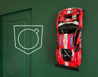 Wall Mount for LEGO Technic Ferrari 488 GTE (42125) • LEGO Car Display Stand • Wall Display Bracket for Lego